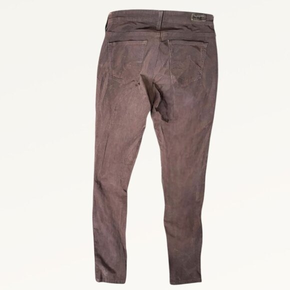 AG Adriano Goldschmied The Legging Super Skinny - Coffee Bean Corduroy Size 29R - Picture 3 of 10